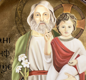 St. Joseph holding Child Jesus