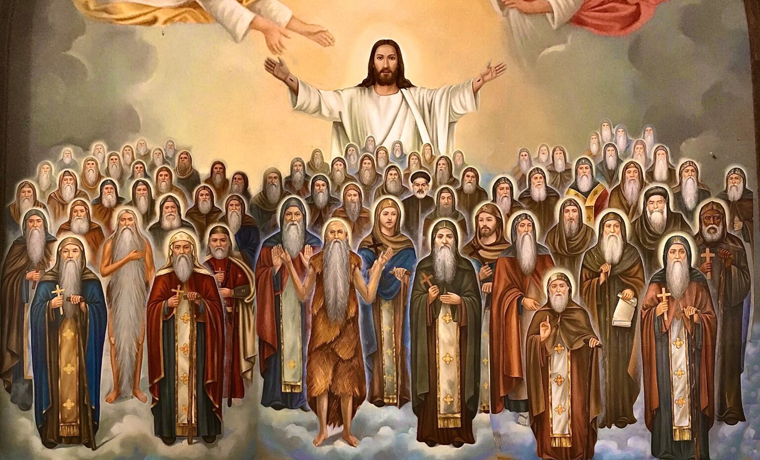 Jesus and the saints