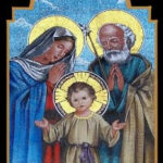 Saint Mary and Saint Joseph Holy Family Mosaic Logo
