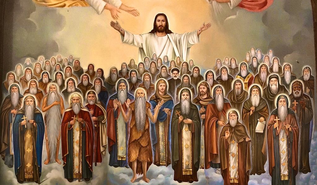 Jesus and the saints